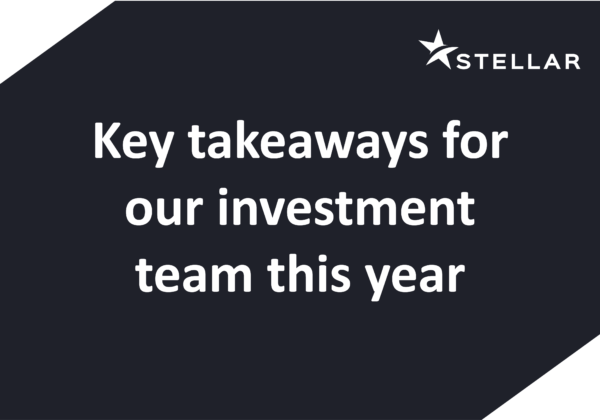 Key takeaways for our investment team this year