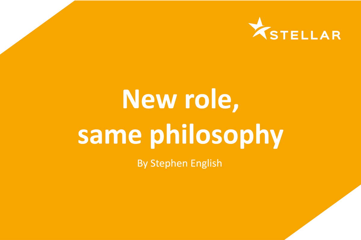 SE new role, same philosophy