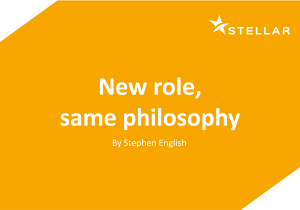 SE new role, same philosophy